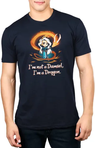 Miniatura 3 de TeeTurtle Camiseta Standard I'm Not a Damsel, I'm a Dragon