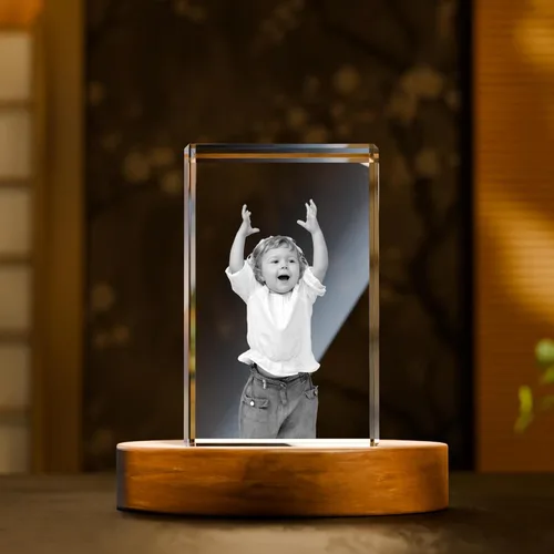 Miniatura 10 de Artmosphere Foto de cristal 3D, regalo de fotos personalizado para padre, marido, hombres y abuelo, gran regalo personalizado con tu propia foto