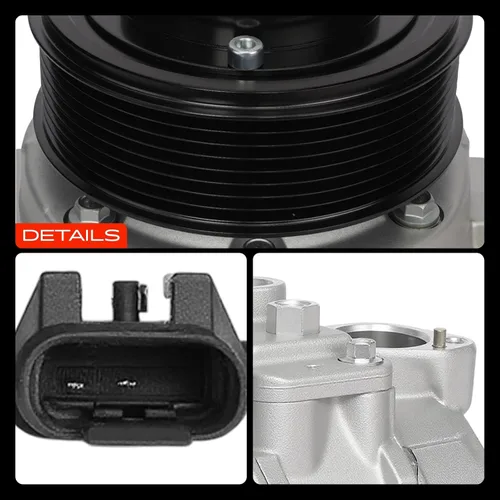 Miniatura 9 de A-Premium Compresor A/C con embrague compatible con BMW 335i 3.0L 2012-2013, 335i 3.0L xDrive 2013, X3 3.0L 2011-2016, X4 3.0L 2015-2016