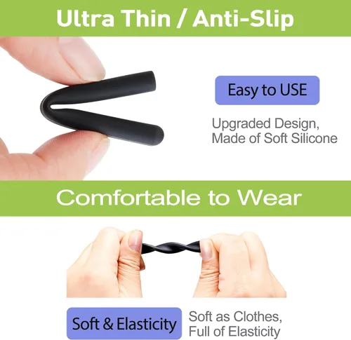 Miniatura 2 de Gdnmapt - Cojín de silicona para los oídos, antideslizante para los ojos, agarre cómodo para los oídos, solución de almohadillas para orejas 2 pares