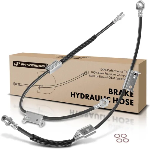 A-Premium Mangueras hidráulicas de freno delantero compatibles con los modelos Chevy y GMC, Silverado 1500/Sierra 1500 2006-2007, Silverado 1500