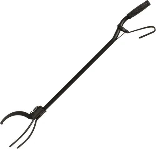 Miniatura 7 de Redneck Convent Pinzas de póquer para troncos de alta resistencia con mango de resorte y 3 puntas, 36 pulgadas, coloca madera en la chimenea