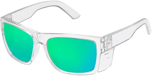 Miniatura 15 de Lentes de sol de seguridad para hombre, negro mate, lentes de sol de seguridad polarizados, cumplen con las normas ANSI Z87+, protección UV