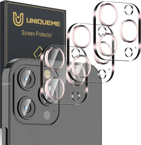 Miniatura 16 de UniqueMe para Paquete de 3 Protectores de Lente de Cámara para iPhone 15 Pro/iPhone 15 Pro Max, [Protección contra Caídas] [Compatible con Fundas]