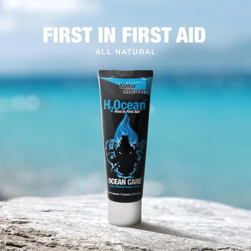 Miniatura 4 de H2ocean-ocean, Espuma para cuidado de tatuaje, 2.5 onza, Negro