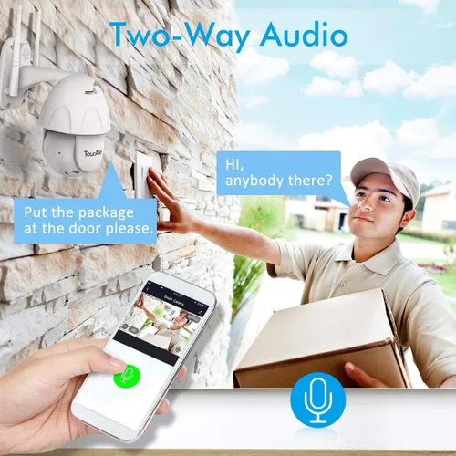 Miniatura 5 de Cámara de seguridad para exteriores, cámara de vigilancia 1080P con control horizontal de 355° y vertical de 90°, ideal para monitoreo de jardín