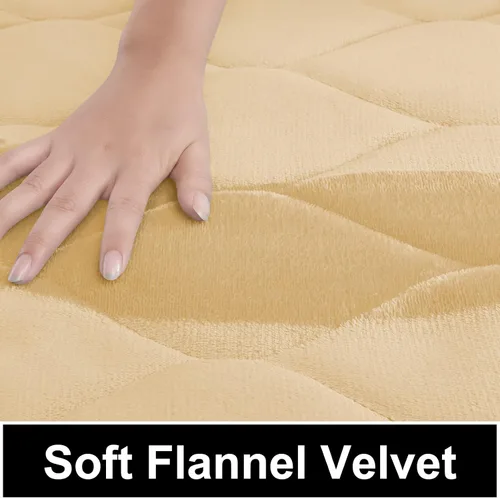 Miniatura 5 de Colorxy Alfombras de baño de espuma viscoelástica, absorbentes de agua, supersuaves, antideslizantes, lavables, diseño de Ogee, juego de 3, Beige