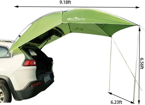 Miniatura 2 de Toldo impermeable para automóvil, toldo para portón trasero de SUV, toldo portátil para automóvil, caravana, remolque, toldo para campamento, al