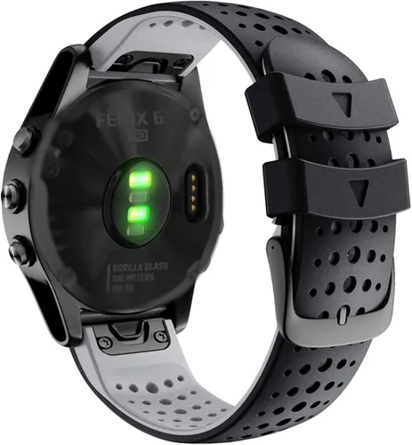 Miniatura 9 de Abanen Correas de reloj de silicona de ajuste rápido de 0.866 in para Garmin Instinct 3 de 1.772 in, Fenix 8 de 1.850 in, Fenix 7/6/5, correa