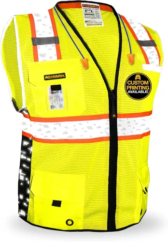 Miniatura 11 de KwikSafety - Chaleco de seguridad BIG KAHUNA Base y edición limitada Chaleco reflectante clase 2 ANSI OSHA chaleco de seguridad para hombres