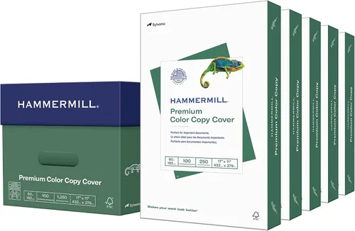 Miniatura 13 de Hammermill Cartulina, copia a color premium, 60 libras, 8.5 x 11-100 brillante, hecha en los Estados Unidos, 122549R, blanco, 1 paquete (250 hojas)