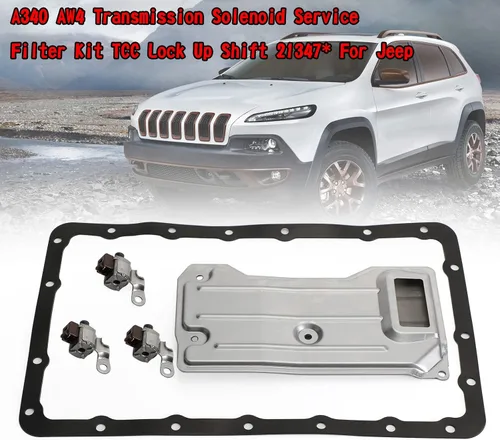 Miniatura 2 de Areyoushop - Kit de filtro de servicio de solenoide de transmisión para automóvil A340 AW4 TCC Lock Up Shift 21347 compatible con Jeep Cherokee