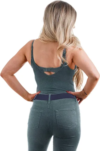 Miniatura 5 de Cinturones elásticos invisibles invisibles para mujeres y hombres de 1.5 pulgadas ajustables antideslizantes que se adaptan a cinturas de hasta 50