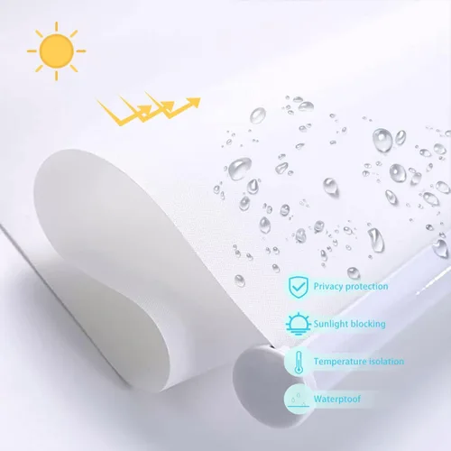 Miniatura 4 de Persianas enrollables opacas sin cordón, para ventana, tamaño personalizado, persianas de primavera, privacidad, impermeable, con aislamiento