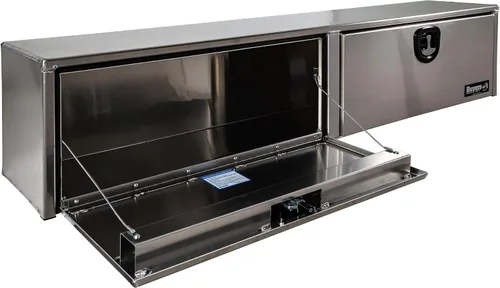 Miniatura 4 de Buyers Products 1751651 - Caja de camión de aluminio plateado con tapa superior, 72 x 13 x 16 pulgadas, Fabricada en EE. UU., Grado profesional