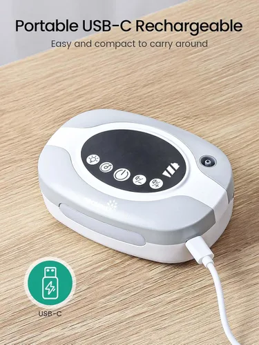 Miniatura 5 de GROWNSY Succión Nasal Eléctrica para Bebé, Aspirador Nasal de Grado Hospitalario con Luz Nocturna, Canciones de Cuna Calmantes, Succionador de Nariz
