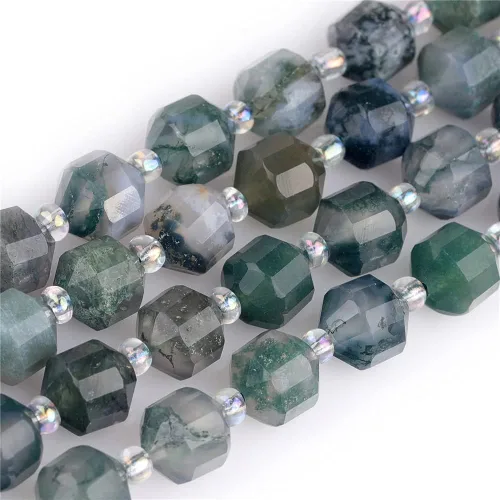 Miniatura 9 de JOE FOREMAN Cuentas de cristal facetadas a mano de ágata negra natural de 0.315 pulgadas (0.315 in), piedra de energía curativa para hacer joyas