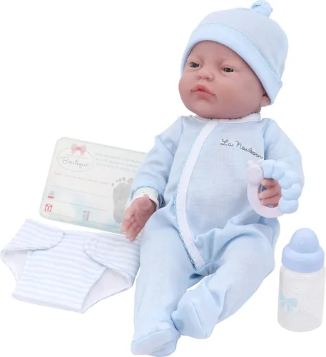 Miniatura 7 de Juego de regalo de muñeca bebé de 8 piezas JC Toys - La Newborn Nursery Muñeca realista de 14 pulgadas con accesorios Rosa A partir de 2 años