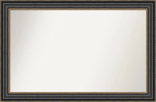 Miniatura 515 de Amanti Art Espejo personalizado, espejo de baño negro puente, espejo de pared o espejo de tocador de baño sobre el fregadero (26 x 26 pulgadas)