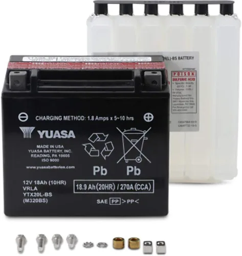 Miniatura 2 de Yuasa YUAM320BS YTX20L-BS - Batería AGM libre de mantenimiento con paquete de ácido