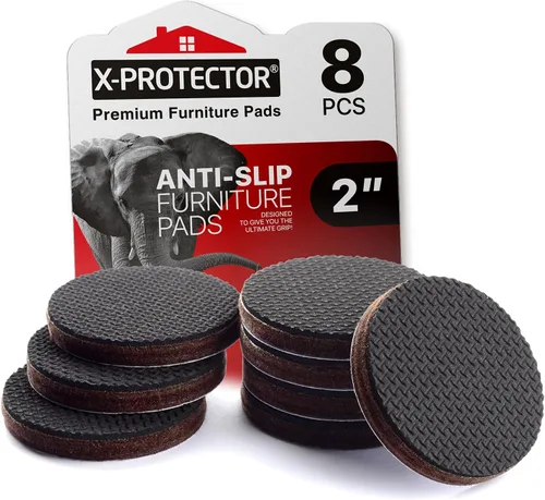 Miniatura 14 de Almohadillas Antideslizantes para Muebles 8 piezas 1 1/2" X-Protector - ¡Agarres Premium para Muebles! Patas de Goma Autoadhesivas para Muebles