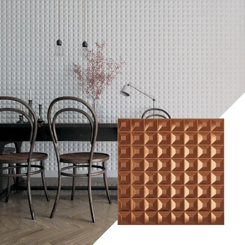 Miniatura 17 de Ekena Millwork WP20X20BRWH 19 5/8 pulgadas de ancho x 19 5/8 pulgadas de alto Bradford EnduraWall Decorativo 3D Panel de pared cubre 2.67 pies