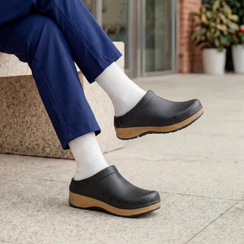 Miniatura 3 de Youermei Zapatillas de casa para hombre y mujer, sandalias de trabajo ligeras con plantilla EVA extraíble, soporte de arco, zapatos antideslizantes