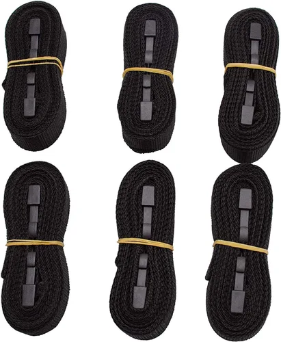 Miniatura 4 de iCOVER IBCA0003 - Correas de amarre ajustables de liberación rápida de 67 pulgadas (5 pies 7 pulgadas) de largo x 1 pulgada de ancho, macho+bucle, 6
