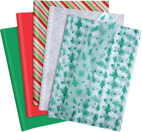 Miniatura 22 de Papel de seda morado, amarillo y verde – Papel de regalo de Mardi Gras, 80 hojas, 14 x 20 pulgadas, a granel, bolsa de regalo, carnaval, mascarada