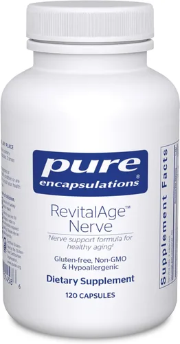Pure Encapsulations Revita-Age Nerve | Suplemento hipoalergénico para un mejor apoyo cardiovascular, metabólico y neurocognitivo* | 120 cápsulas