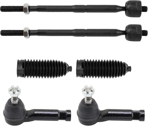Miniatura 43 de TRQ Kit de dirección interior y exterior para lado del conductor y del pasajero delantero, con cremallera de dirección y fuelle de piñón compatible