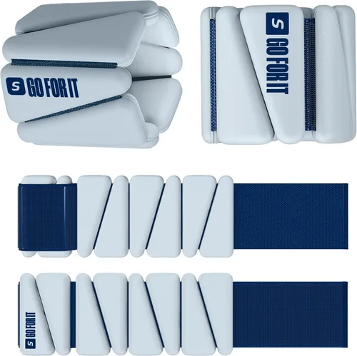 Miniatura 8 de SPORTBIT Brazaletes y pesas para tobillos para mujeres - Juego de 2 (1 libra cada una) Brazaletes ajustables con pesas para tobillos y muñecas