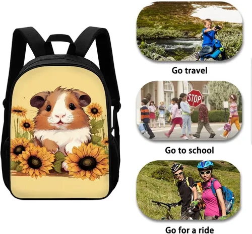 Miniatura 19 de HUGS IDEA Los animales frescos 3D niños escuela libro bolsa niños impresión mochilas, Baloncesto, Moderno