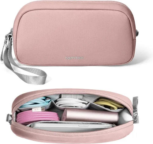 Miniatura 13 de tomtoc Organizador de Electrónicos Estuche de Viaje, Bolsa de Viaje Resistente al Agua Organizador de Cables para Artículos Esenciales, Estuche Verde