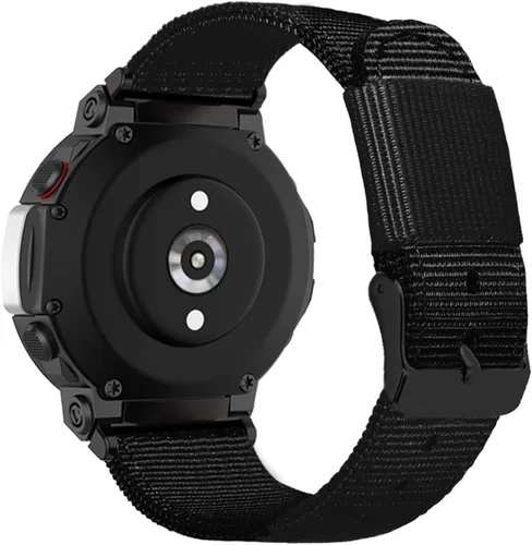 Miniatura 3 de Hijiawee Correas de repuesto aptas para Amazfit T-Rex 2, correa de lona de nailon tejido suave para reloj T-Rex2, hombres y mujeres Negro