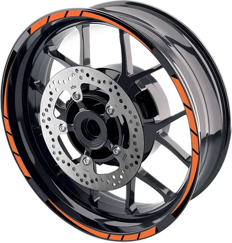 Miniatura 18 de MC MOTOPARTS Pegatinas para llantas exteriores de 17 pulgadas S01B compatibles con YZF R125 MT125 MT07 MT10 MT25 FZ25 MT03 (azul)