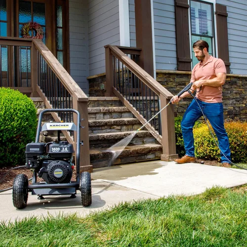 Miniatura 8 de Kärcher G 3600 P Lavadora a presión de gas 3600 PSI, 2,6 GPM, bomba triplex/cigüeñal, máxima potencia para tus desafíos de limpieza más difíciles