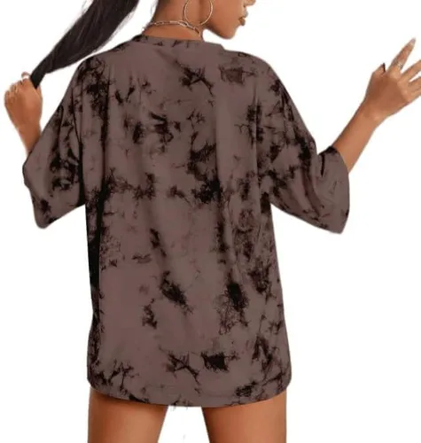 Miniatura 2 de Avanova Camisetas de gran tamaño con diseño de calavera para mujer, diseño de esqueleto vintage, ajuste holgado
