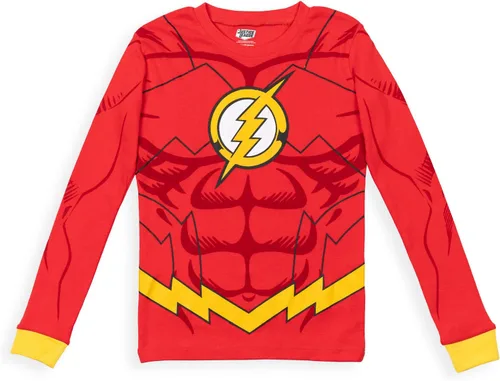 Miniatura 2 de DC Comics Justice League Superman Batman The Flash - Pijama de cosplay para niños pequeños a grandes