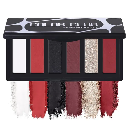 Miniatura 14 de SUSIKEKI 6 Colores Mini Paleta de Sombras de Ojos Rosa Neutro Nude Shimmer y Mate con Espejo Altamente Pigmentada de Larga Duración Impermeable 02