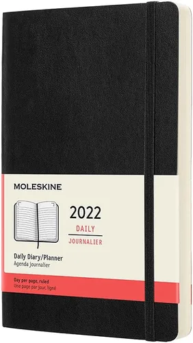 Miniatura 25 de Moleskine Agenda mensual clásica de 12 meses de 2022, tapa suave, grande (5 x 8.25 pulgadas), color negro