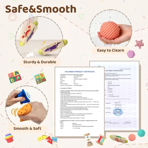 Miniatura 5 de Juguetes Montessori para bebés de 6 a 12 meses, para niños de 1 año, juguete sensorial 8 en 1 para niños de 12 a 18 meses, juguetes de desarrollo