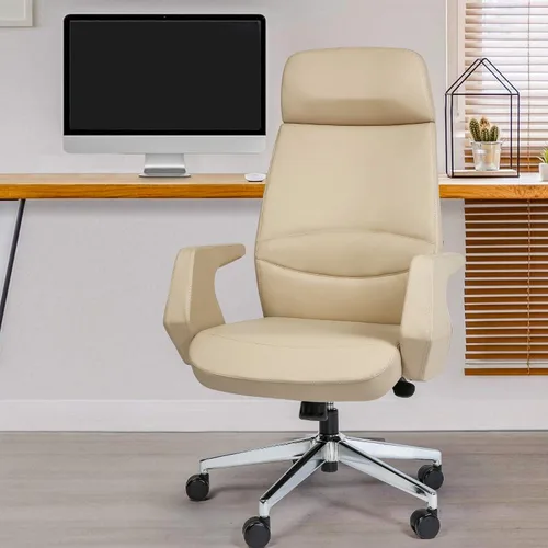 Miniatura 2 de Silla ejecutiva de escritorio de oficina con respaldo alto, ergonómica y ajustable, giratoria con soporte lumbar, reposabrazos acolchados perfectos