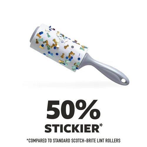 Miniatura 4 de Scotch-Brite Extreme Clean Rodillos Quitapelusas, 6 Rodillos, 100 Hojas por Rodillo, 600 Hojas en Total, Rodillo Quitapelusas Reutilizable, Funciona