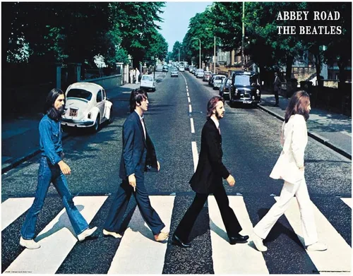 Trends International Beatles-Abbey Road - Póster de pared, 22.375 x 34 pulgadas, versión sin marco, dormitorio