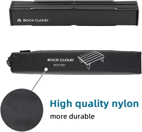 Miniatura 9 de Rock Cloud Mesa de Playa Plegable de Aluminio Ultraligera Ajustable en Altura, Mesa de Camping Portátil Mini