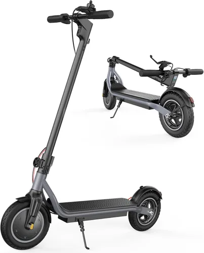 Miniatura 12 de Electric Scooter, 21-28 Miles Range, 18-25 MPH Speed Electric Scooter for Adults, 500/750W Motor, 10"/8.5" Pneumatic Tires Scooter with Dual Gris