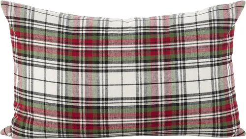 Miniatura 8 de SARO LIFESTYLE DAMA di Natale Collection Buffalo Plaid Joy - Almohada rellena de poliéster, 12 x 20 pulgadas, color negro