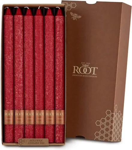 Miniatura 28 de Root Candles Velas de Cena Sin Aroma Juego de Velas en Caja de Mezcla Premium de Cera de Abeja, 9 Pulgadas, Rosa Polvoriento, 4 Unidades Rosa