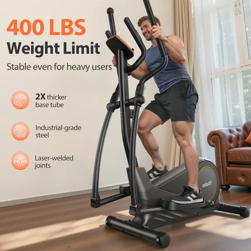 Miniatura 4 de Niceday Elliptical Exercise Machine, Elliptcal Machine for Home, 15.5IN&16IN&20IN Stride Elliptical Machine, 500LBS Loading Capacity, Elliptcal 15.5